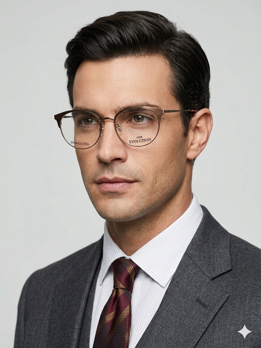Lentes Altair Evolution – Estilo Cat-Eye en Acero Inoxidable