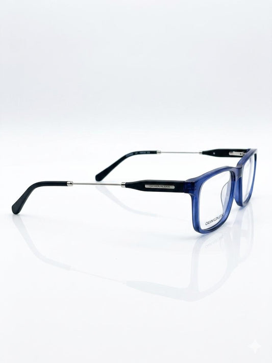 Gafas de Vista Calvin Klein Jeans – Montura Rectangular Azul Translúcido