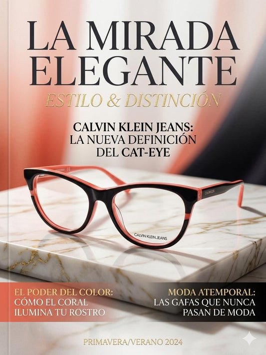 Lentes Calvin Klein Jeans - Estilo Cat-Eye Bicolor