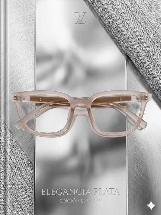 gafas de Vista Louis Vuitton – Elegancia Traslúcida y Detalles Monograma