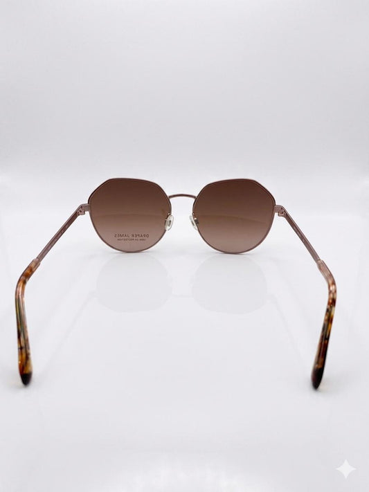 Lentes de Sol Draper James para Mujer – Estilo Geométrico / Oro Rosa y Carey