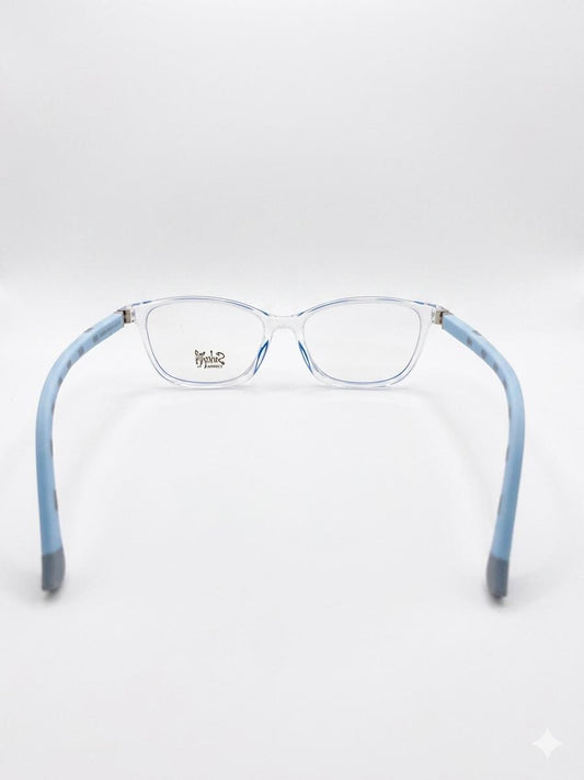 Lentes Ópticos Suky Eyewear – Marco Transparente con Detalles Azul Celeste (Infantil/Juvenil)