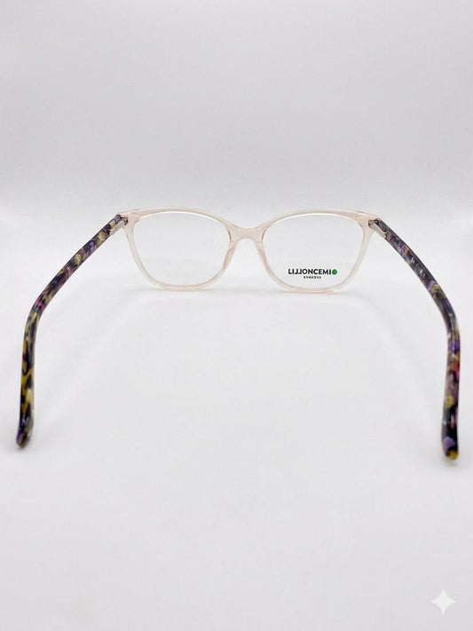 Gafas de Vista Limoncello Eyewear – Diseño Cat-Eye Cristal con Varillas Florales