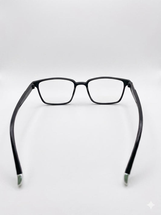 Lentes de Descanso Modernos con Filtro de Luz Azul – Armazón Negro Rectangular Unisex