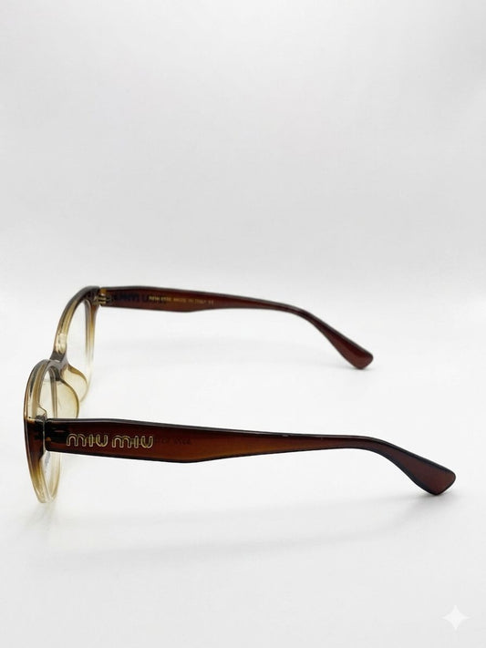 Montura Oftálmica Miu Miu Cat-Eye – Carey Degradado