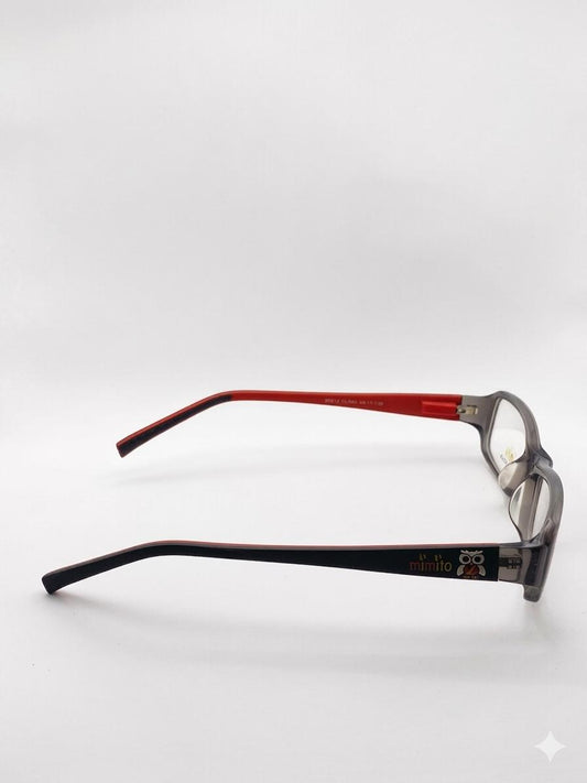 Lentes Ópticos Infantiles Mimito Kids Eyewear – Marco Gris y Rojo con Búho