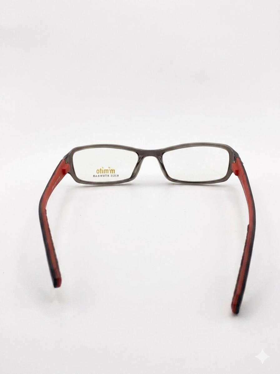 Lentes Ópticos Infantiles Mimito Kids Eyewear – Marco Gris y Rojo con Búho