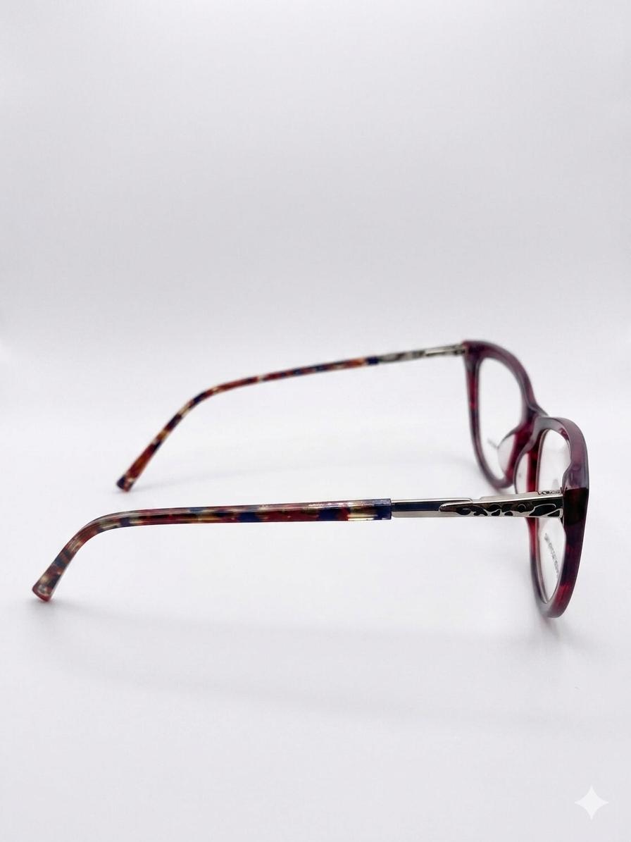 Gafas de Vista Ocho y Medio • Estilo Cat-Eye con Textura de Reptil