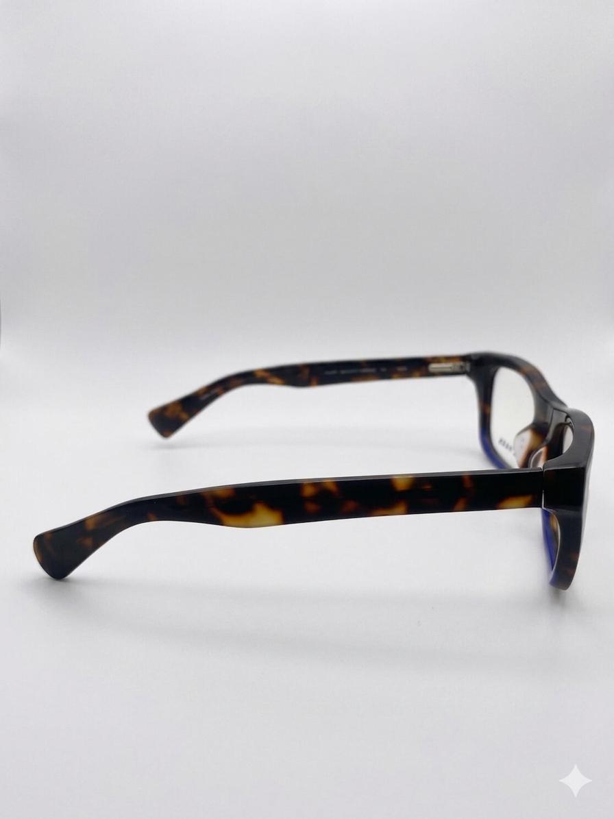 Lentes Oftálmicos Cole Haan – Armazón Carey con Base Azul (Estilo Rectangular/Square)