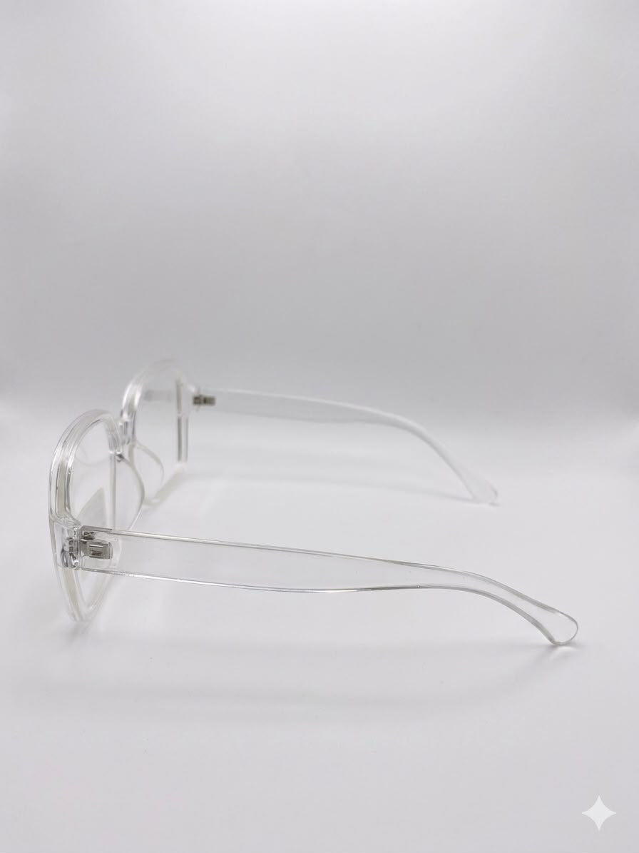 Lentes de Armazón Transparente Estilo Cuadrado