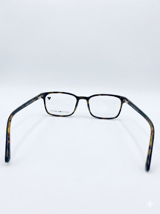 Gafas de ver Joseph Abboud con diseño de carey y frente azul.