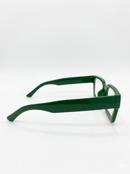 Lentes Oftálmicos Montura Verde Cuadrada