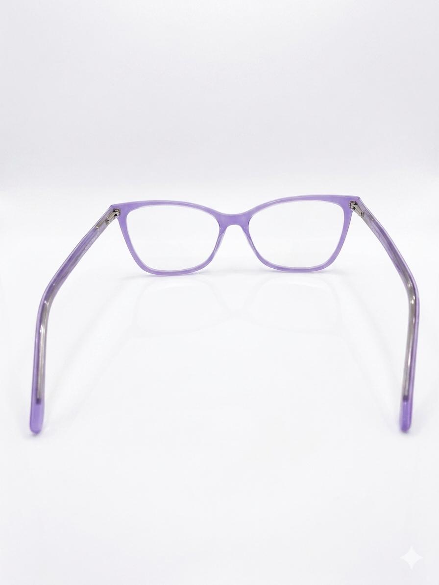 Armazón Oftálmico Glowe en Tono Lavanda – Estilo Cat-Eye