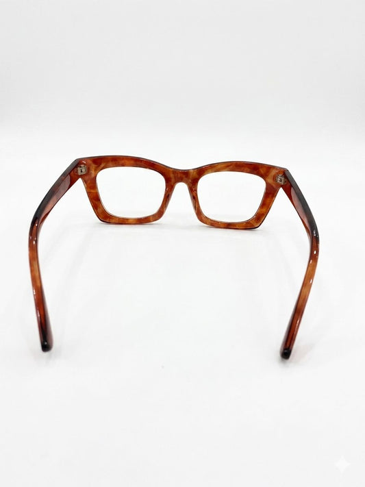 Gafas de Lectura Estilo Carey con Montura Cuadrada - Diseño Clásico