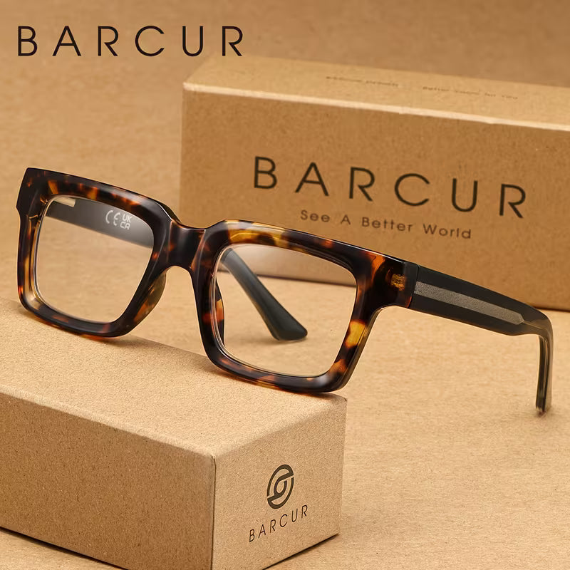 Gafas de Lectura BARCUR – Montura Gruesa de Estilo Moderno