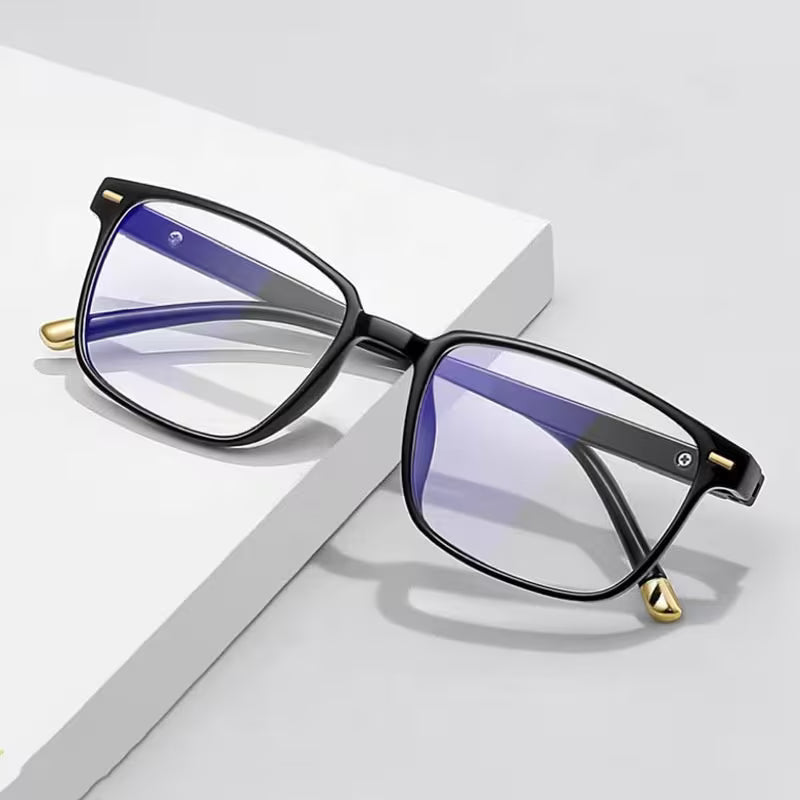 Gafas Retro Negras - Protección contra Luz Azul