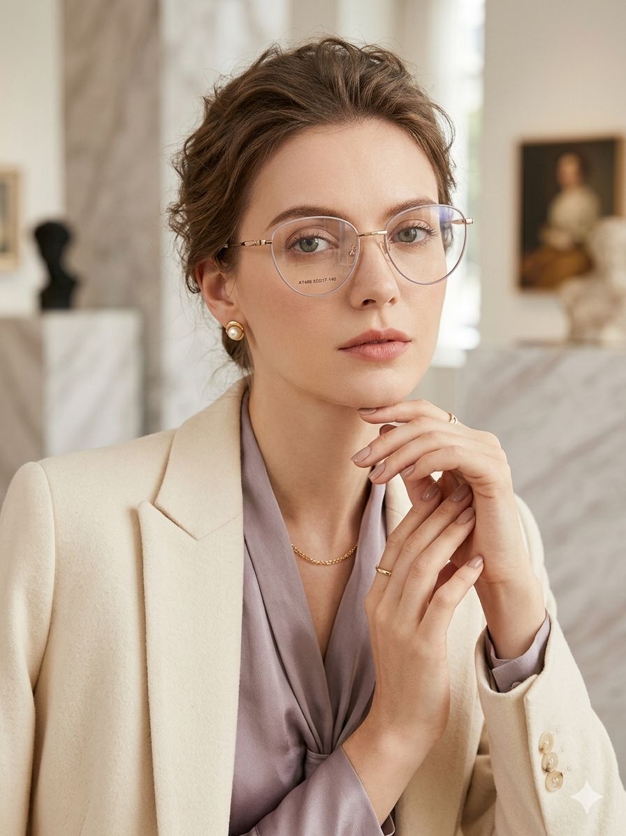 Gafas de Montura Fina "A1496" – Elegancia Minimalista