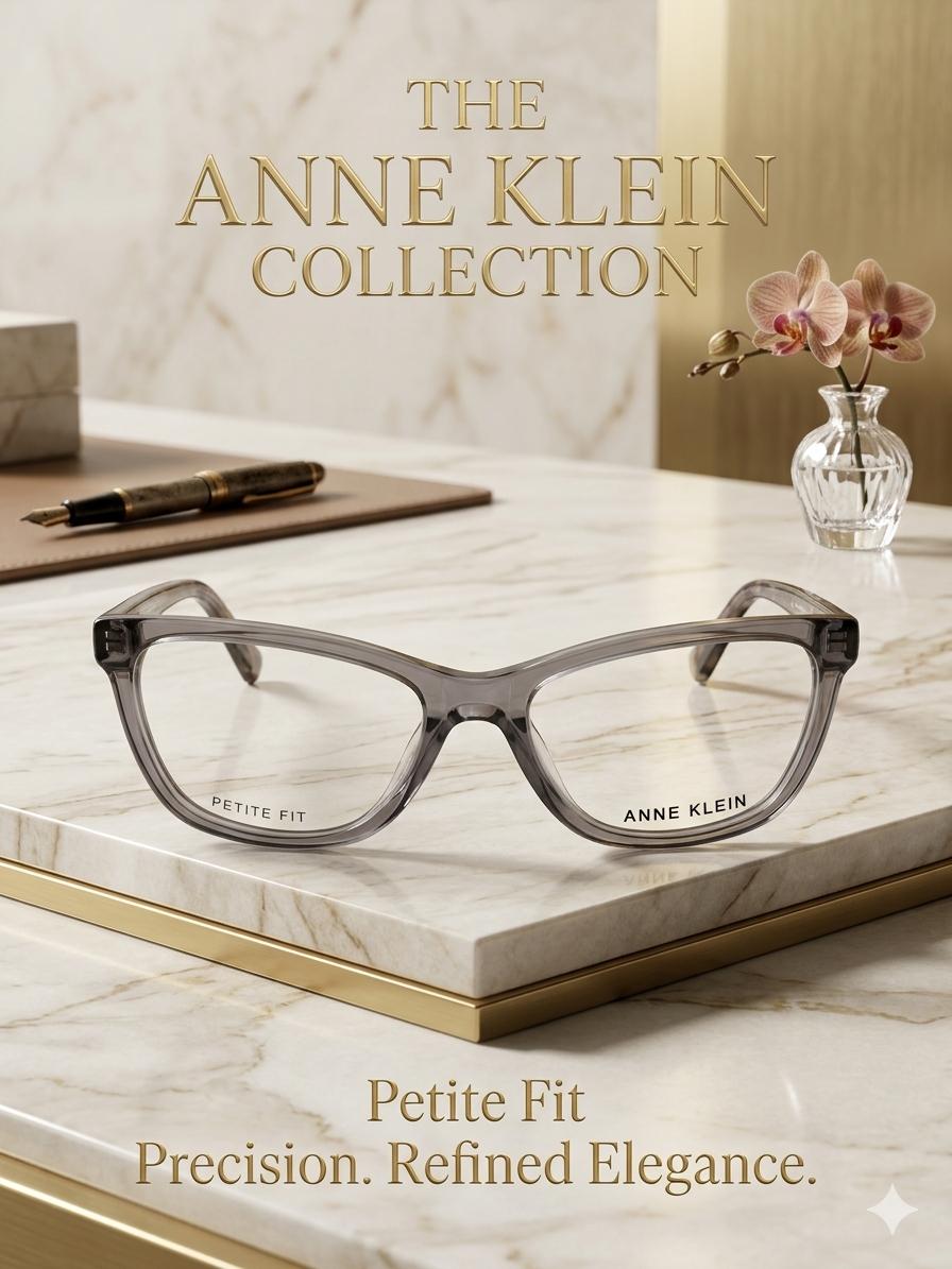 Anne Klein - Lentes Oftálmicos "Petite Fit" en Gris Transpante