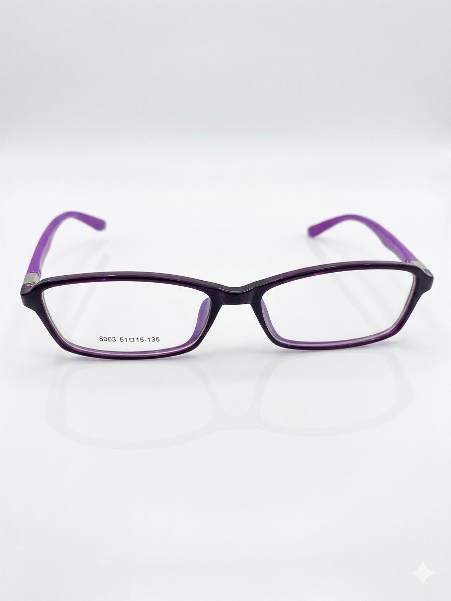 gafas de Ver Rectangulares en Tono Púrpura Bicolor
