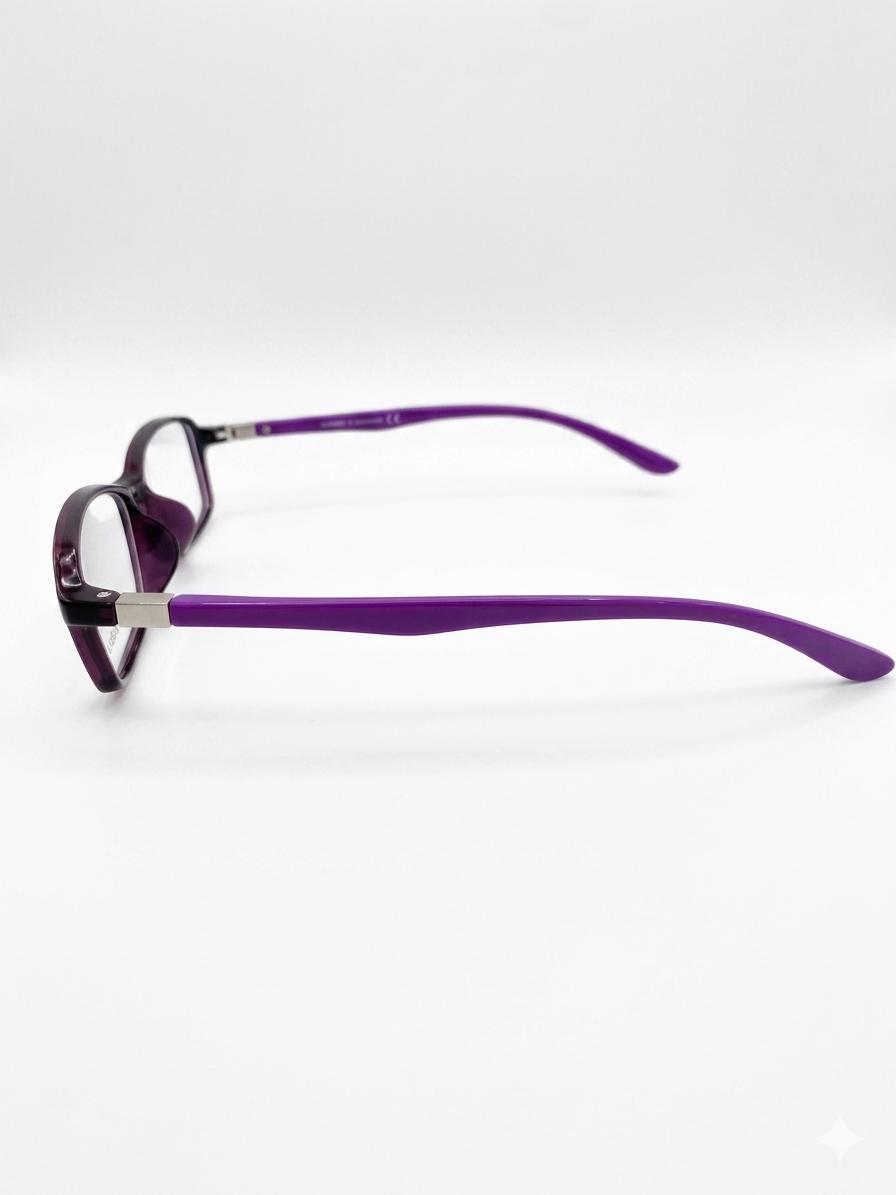 gafas de Ver Rectangulares en Tono Púrpura Bicolor