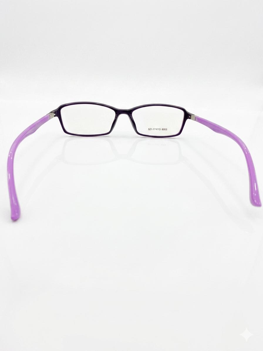 gafas de Ver Rectangulares en Tono Púrpura Bicolor