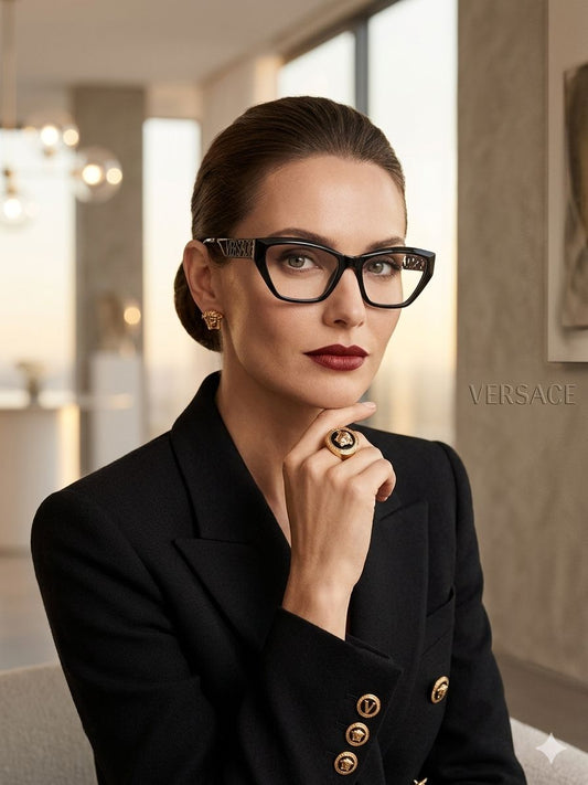 Versace Cat-Eye: La Definición de la Mirada Audaz