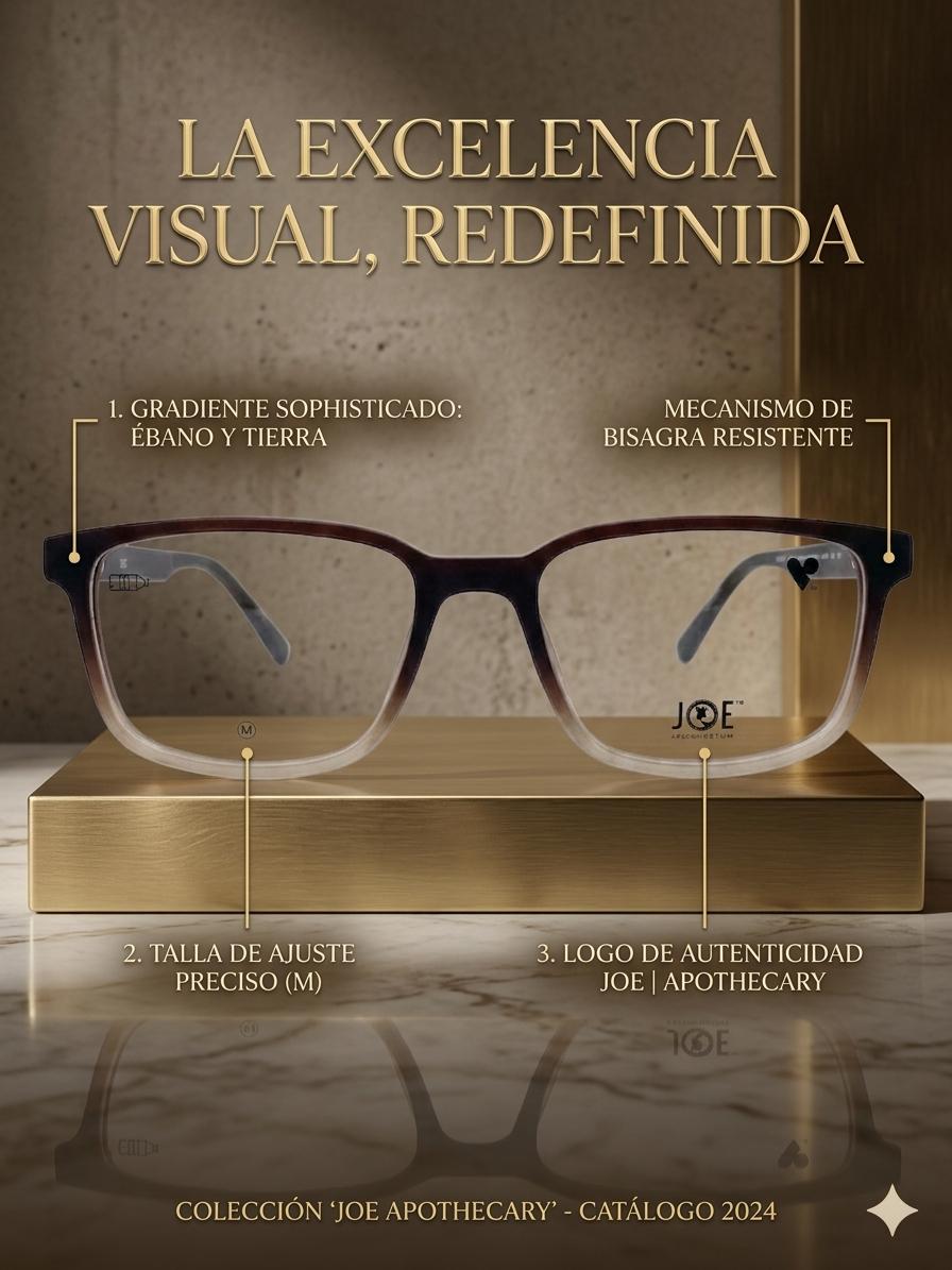 Gafas de ver de acetato con degradado marrón para hombre y mujer JOE