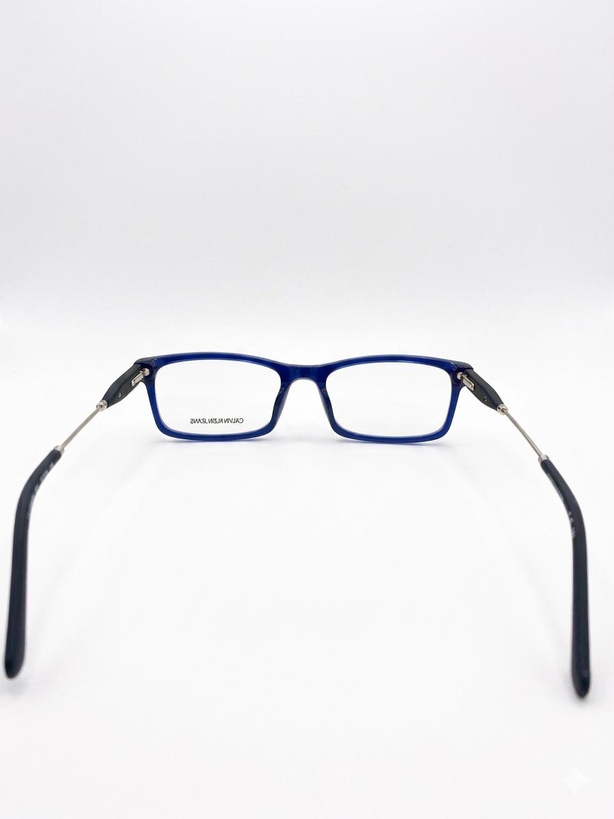 Gafas de Vista Calvin Klein Jeans – Montura Rectangular Azul Translúcido