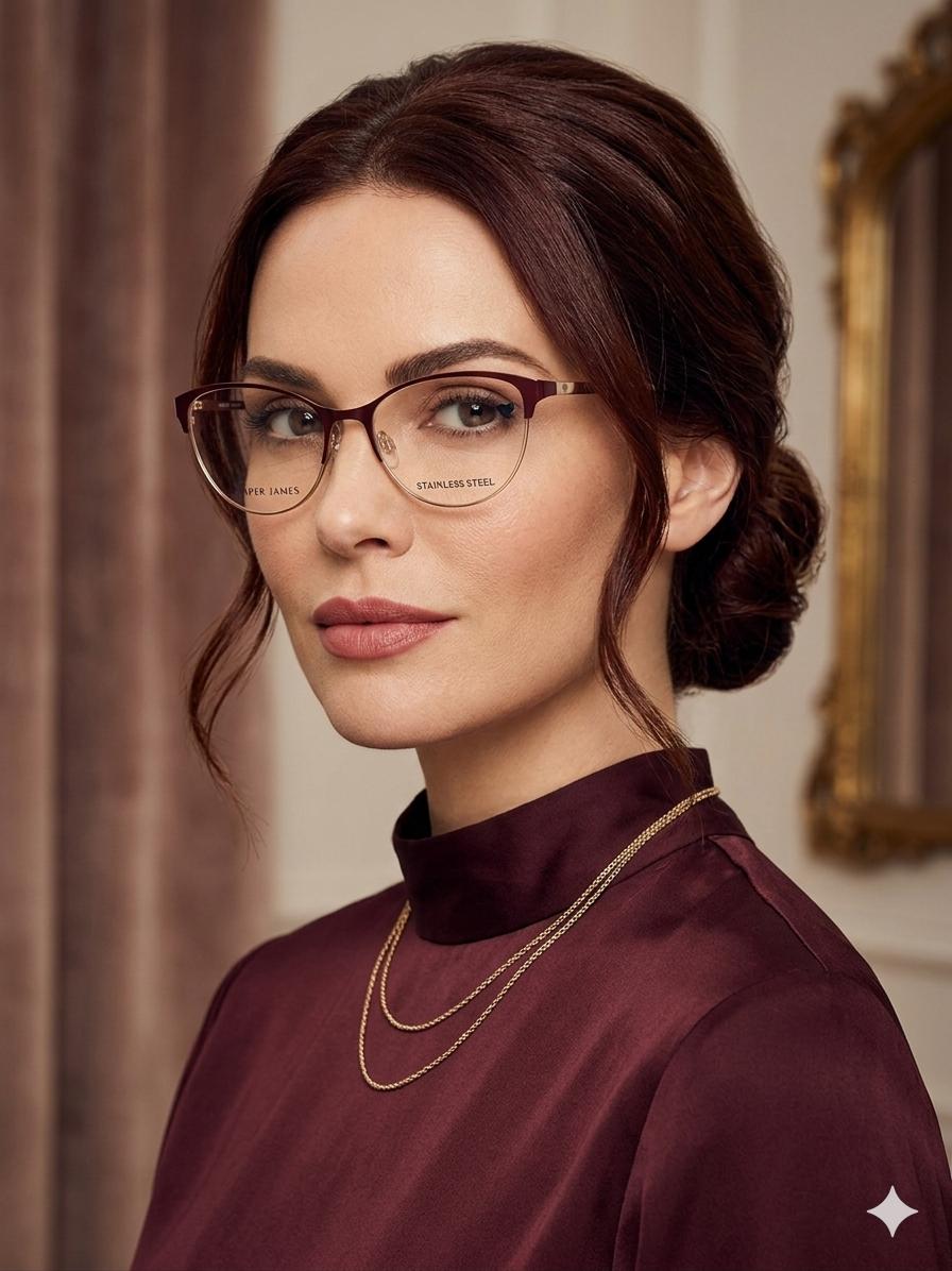 Ofisticación atemporal: Un retrato de elegancia clásica y estilo moderno