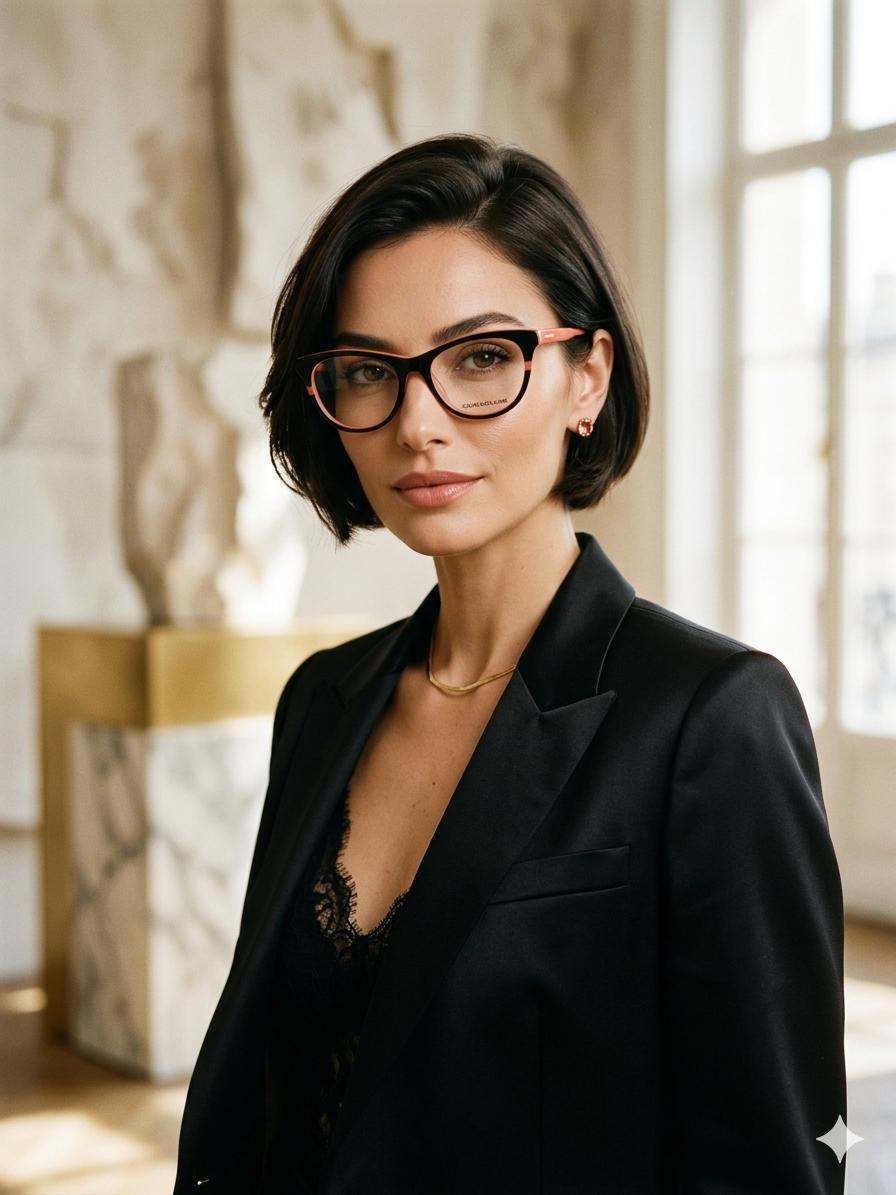 Lentes Calvin Klein Jeans - Estilo Cat-Eye Bicolor
