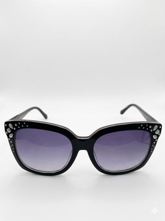 Gafas de Sol Estilo Cat-Eye con Cristales y Detalles en Nácar