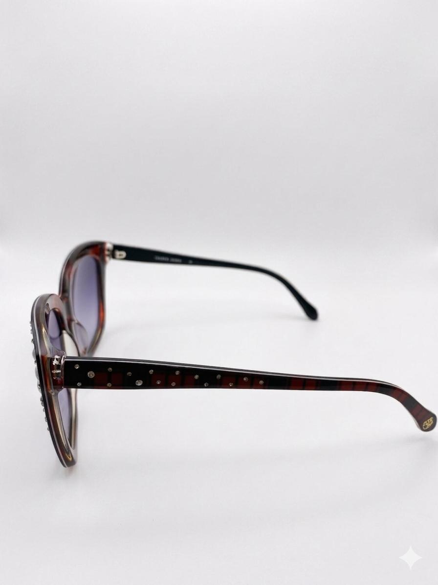 Gafas de Sol Estilo Cat-Eye con Cristales y Detalles en Nácar