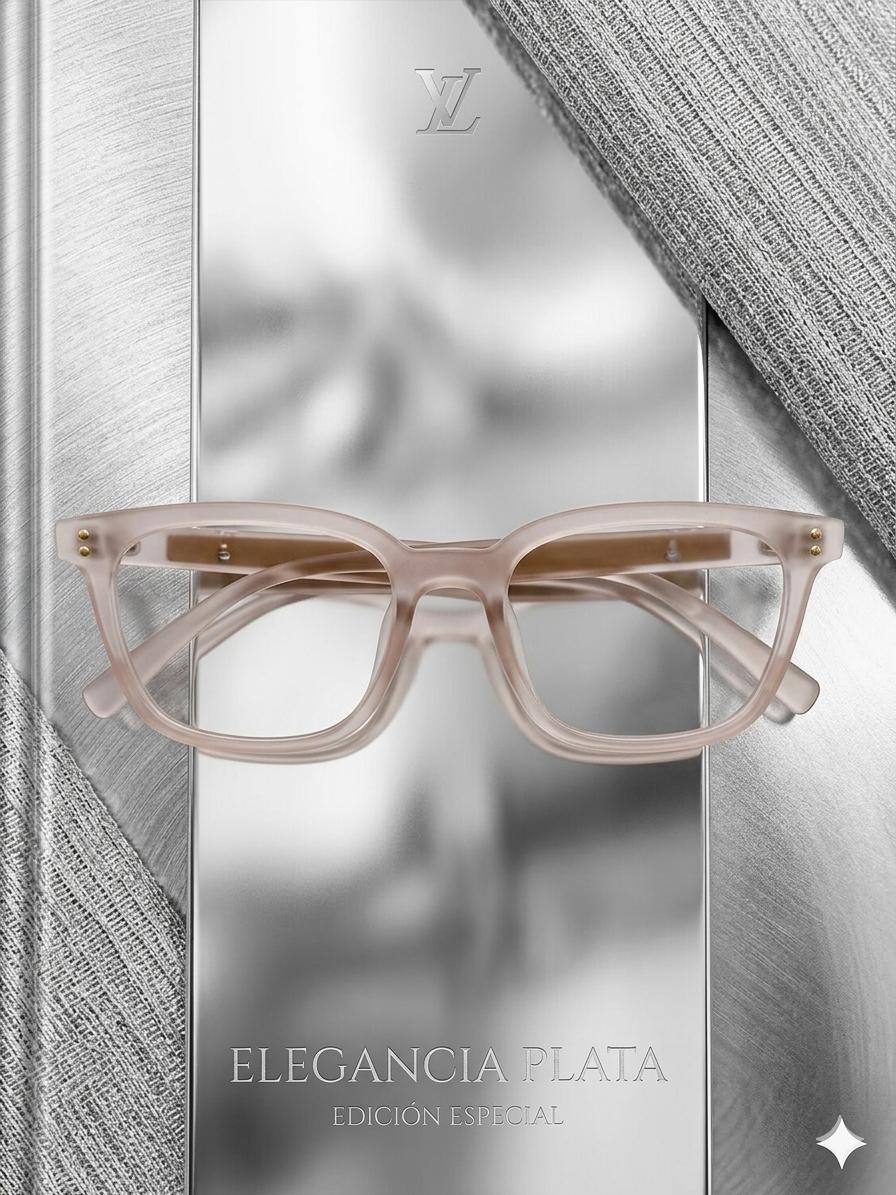 gafas de Vista Louis Vuitton – Elegancia Traslúcida y Detalles Monograma