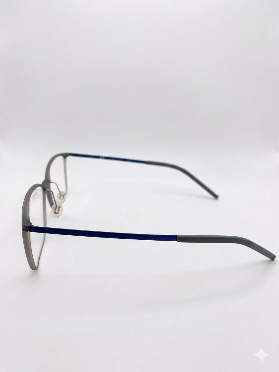 Lentes Ópticos de Ultem en Gris Translúcido y Azul