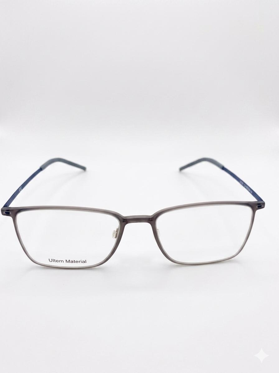 Lentes Ópticos de Ultem en Gris Translúcido y Azul
