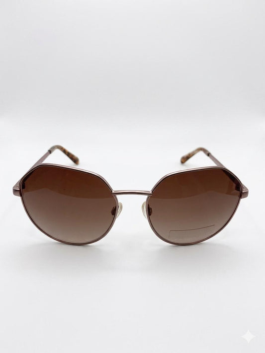 Lentes de Sol Draper James para Mujer – Estilo Geométrico / Oro Rosa y Carey