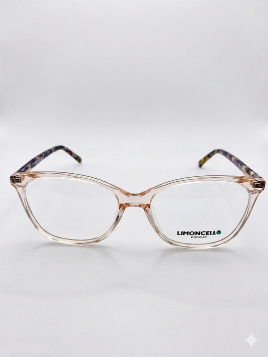 Gafas de Vista Limoncello Eyewear – Diseño Cat-Eye Cristal con Varillas Florales