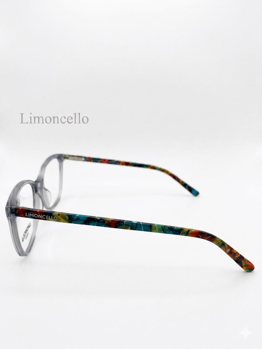 Gafas de Vista Limoncello – Montura Gris Translúcida con Patillas Multicolor