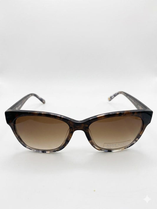 Gafas de Sol Anne Klein para Mujer – Armazón Carey / Tortoise con Lentes Degradados Marrones y Protección UV 100%