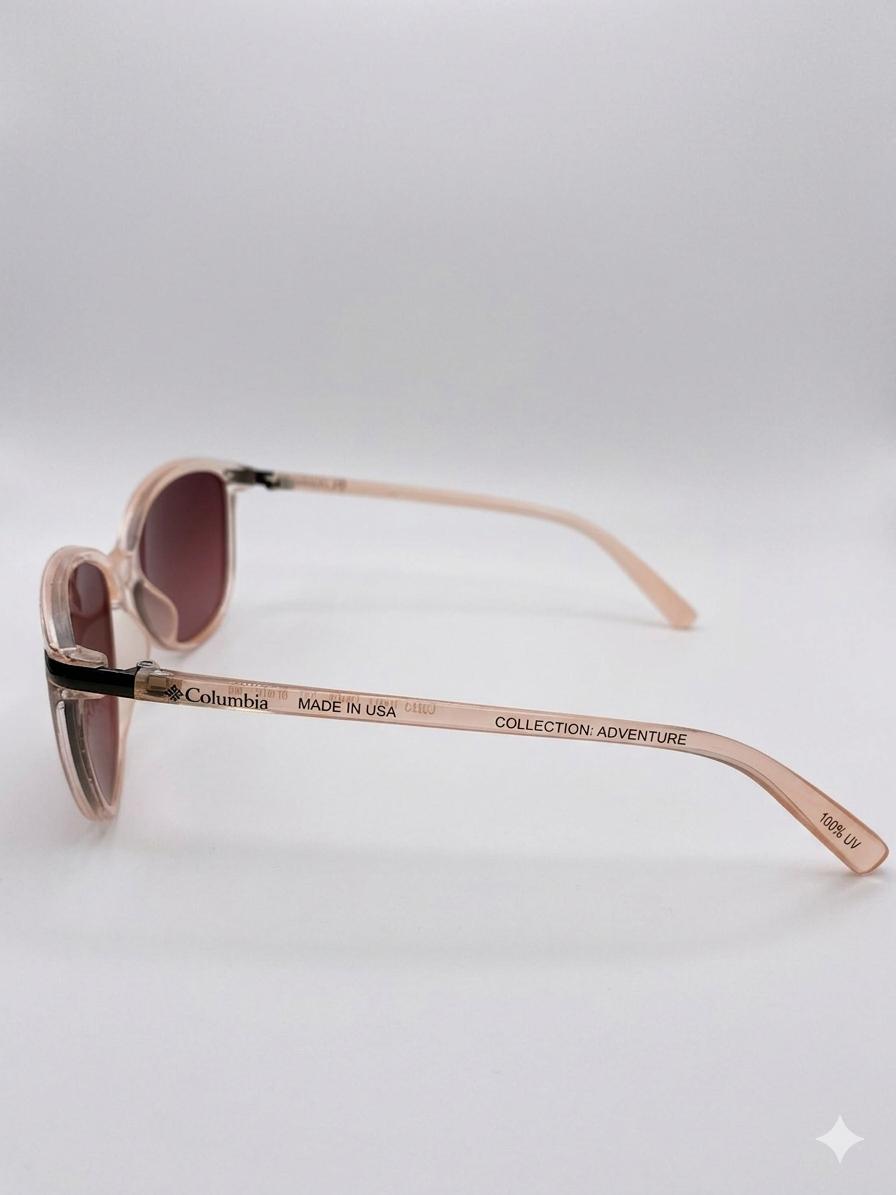 Gafas de Sol Columbia "Adventure" para Mujer – Montura Traslúcida Rosé / Cristales Degradados