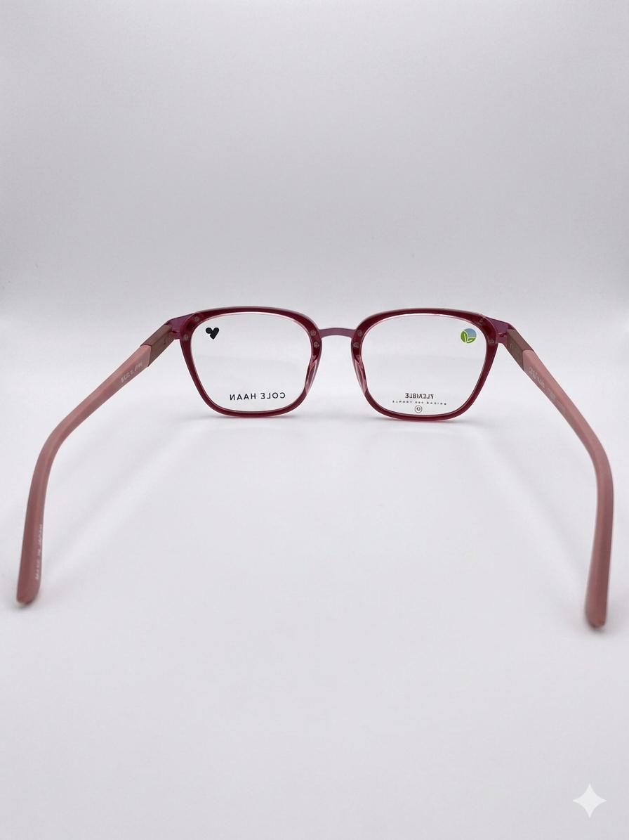 Lentes Cole Haan Flexibles para Mujer – Armazón Oftálmico Rosa Translúcido