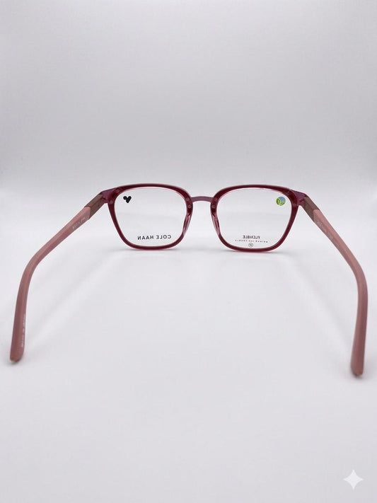 Lentes Cole Haan Flexibles para Mujer – Armazón Oftálmico Rosa Translúcido
