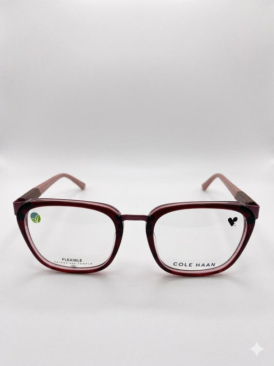 Lentes Cole Haan Flexibles para Mujer – Armazón Oftálmico Rosa Translúcido