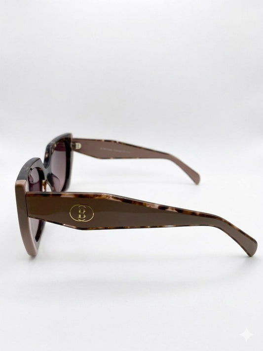 Gafas de Sol Balmain de Acetato de Carey Estilo Cat-Eye con Logotipo Dorado