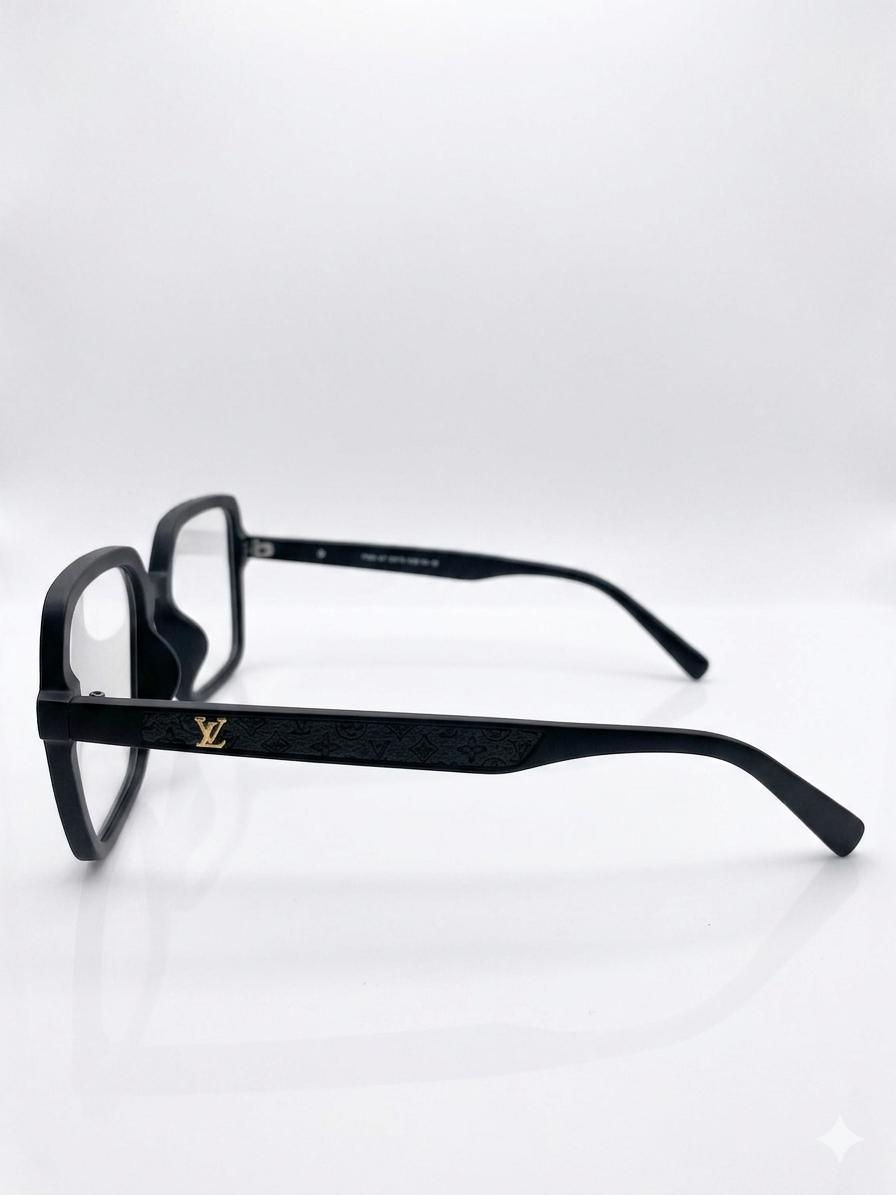 Gafas de Sol Louis Vuitton Square Black – Montura Cuadrada Mate con Detalles en Dorado