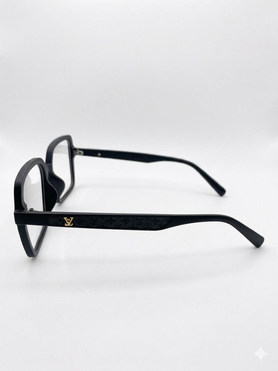 Gafas de Sol Louis Vuitton Square Black – Montura Cuadrada Mate con Detalles en Dorado
