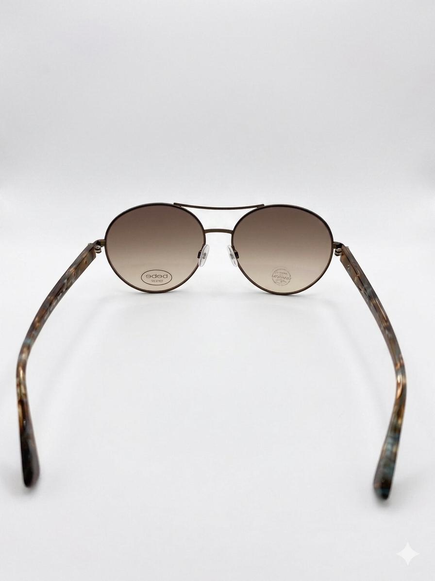 Gafas de Sol Bebe con Detalles de Cristales Swarovski y Montura Carey