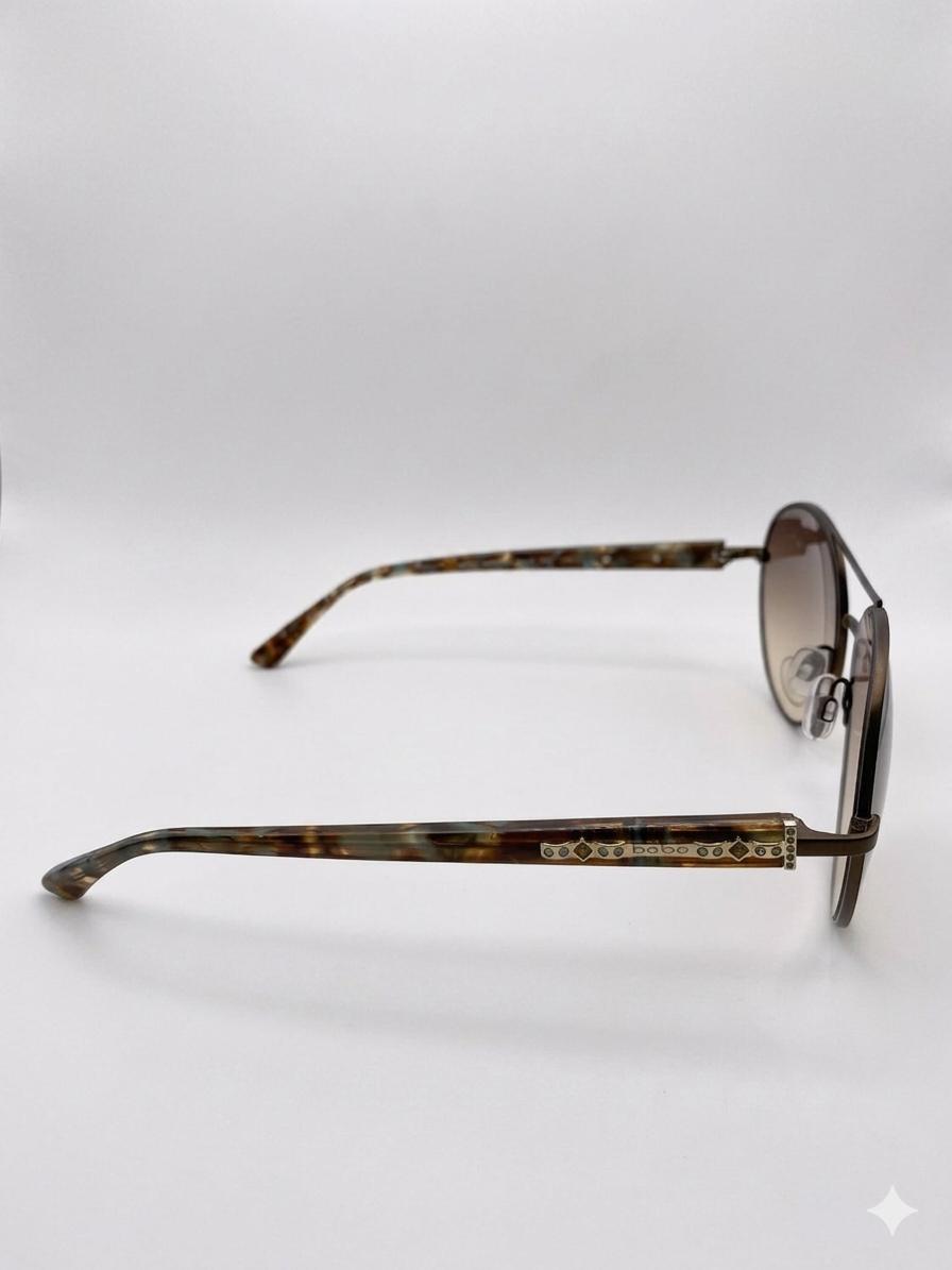 Gafas de Sol Bebe con Detalles de Cristales Swarovski y Montura Carey