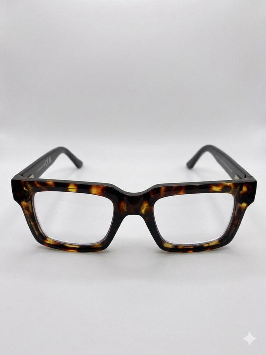 Lentes de Lectura Premium Cuadrados – Estilo Carey Clásico con Filtro de Luz Azul