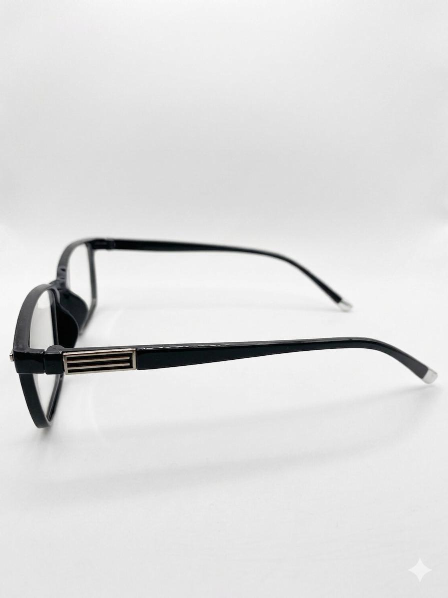 Lentes de Descanso Modernos con Filtro de Luz Azul – Armazón Negro Rectangular Unisex